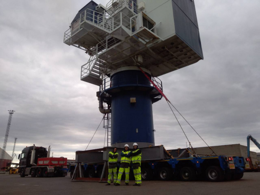 Moving of 160ton crane from IB BOTNICA 