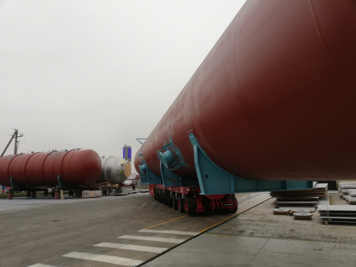 89 ton vessel relocation from workshop to storage 