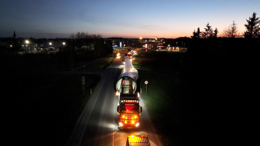 Delivery of elements for the biggest windmill farm in Estonia 